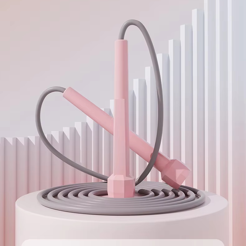 Skipping Rope Pvc - Poignées en plastique avec Logo personnalisé,