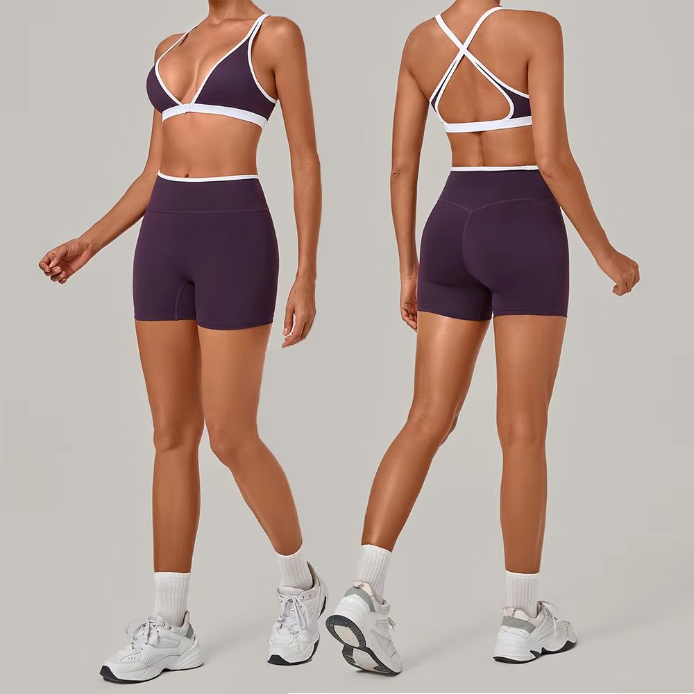 Crossfit Workout With Equipment - Ensemble de yoga 2 pièces pour