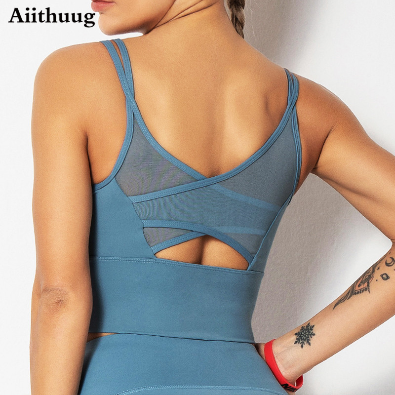 Crossfit Yoga - Aiithuug Yoga soutiens-gorge Fitness chemises hauts