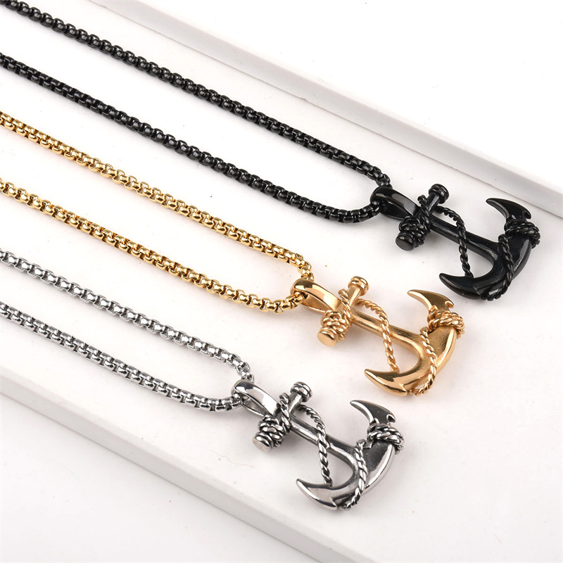 Collier pendentif homme marin  - Battle Rope Anchor avis et prix
