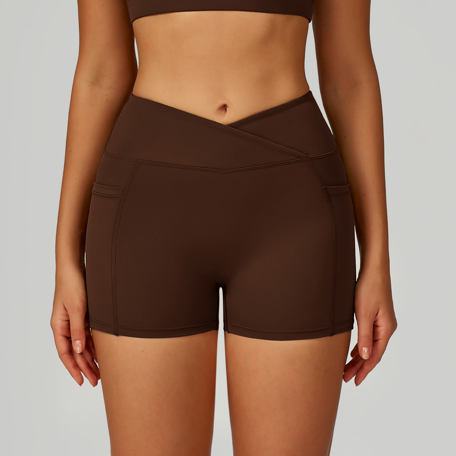 Shorts de yoga taille haute cr - Crossfit Workout With Equipment avis et prix